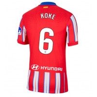 Camisa de time de futebol Atletico Madrid Koke #6 Replicas 1º Equipamento 2024-25 Manga Curta